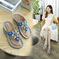 Bohemian Beach Retro Beaded Shell Slippers