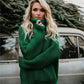 Knit Turtleneck Pullover Sweater