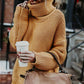 Knit Turtleneck Pullover Sweater