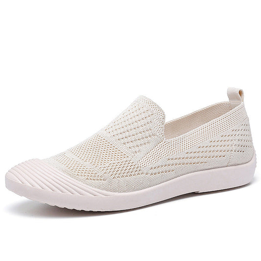 Comfortable Slip On Pointed Toe Flyknit Shoes