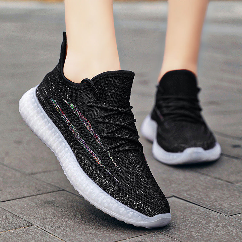 Fashion Strip Lightweight Slip on Mesh Sneakers