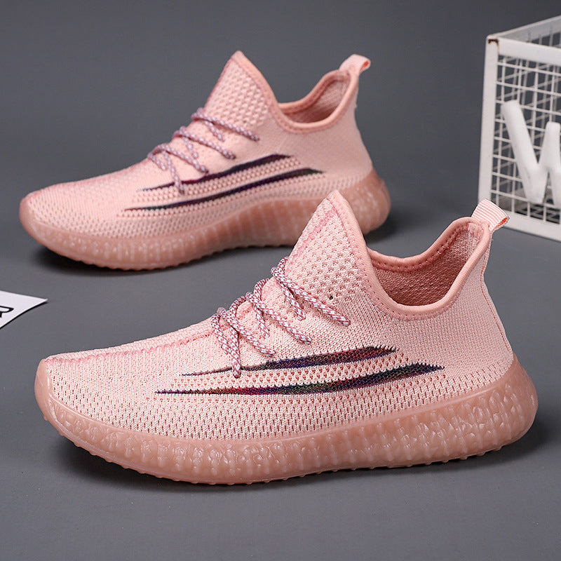 Fashion Strip Lightweight Slip on Mesh Sneakers