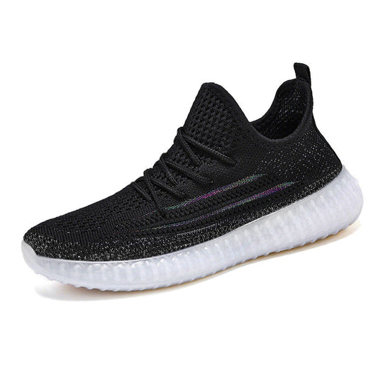 Fashion Strip Lightweight Slip on Mesh Sneakers