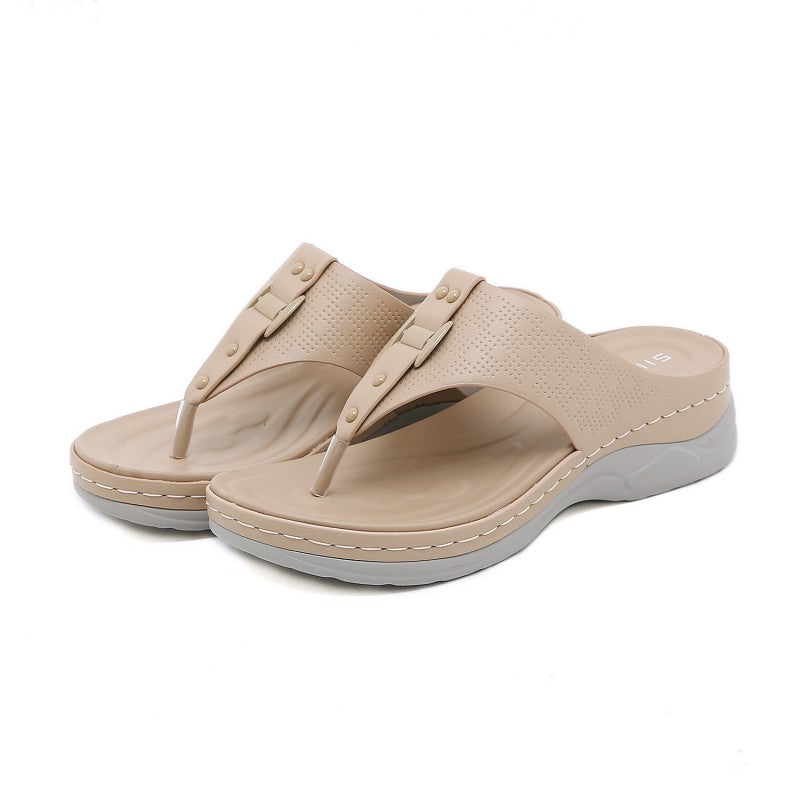 Massage Flip Flops Sponge Wedge Slippers