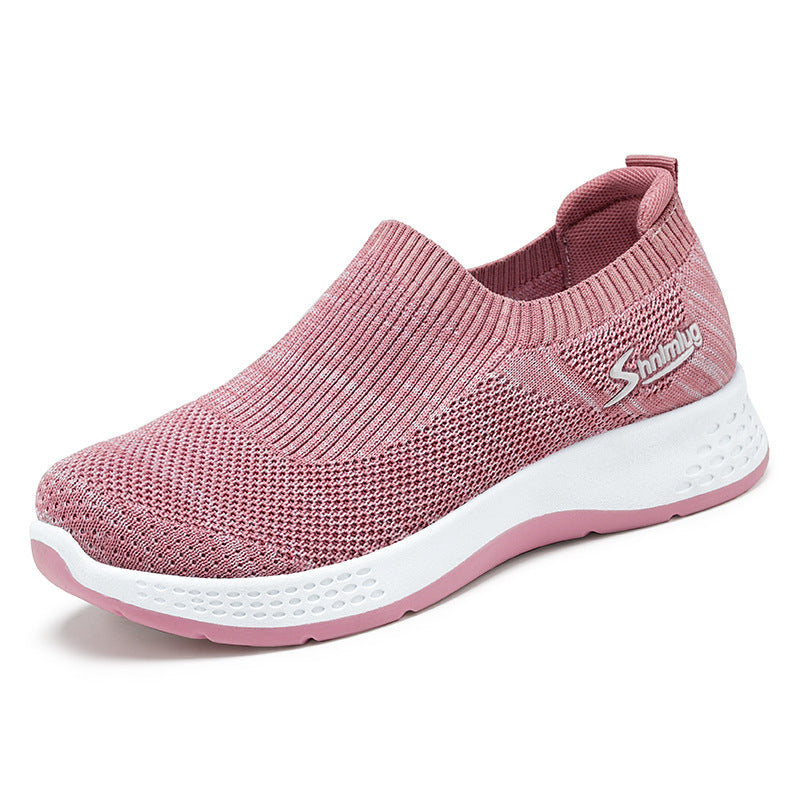 Fly Knit Casual Mesh Sports Mother Shoes