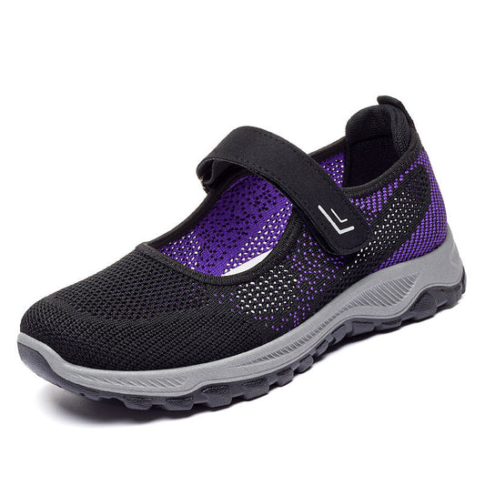 Flyknit Velcro Walking Shoes For Mom