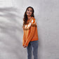 Ghost Pattern Halloween Jumper Knitted Sweater for Women