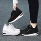 Heightened Breathable Platform Fly-knit Sneakers