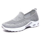 Lightweight Round Toe Pump Fly Knit Sneakers