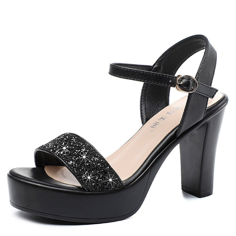 Luxury Sequin Platform  Dress Sandals