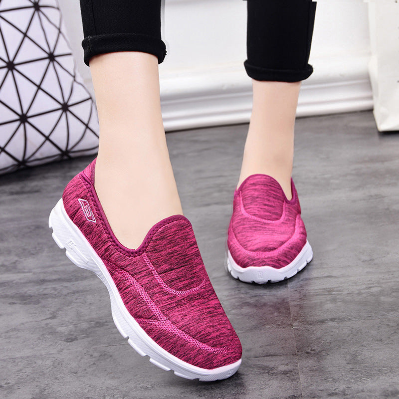 Mom Pump Slip On Round Toe Walking Shoes