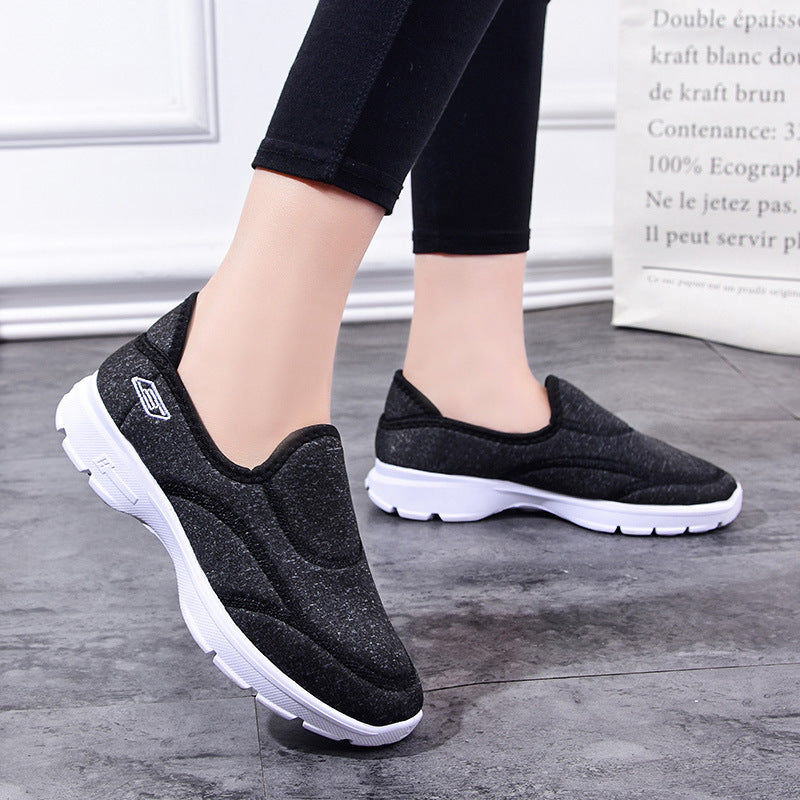 Mom Pump Slip On Round Toe Walking Shoes