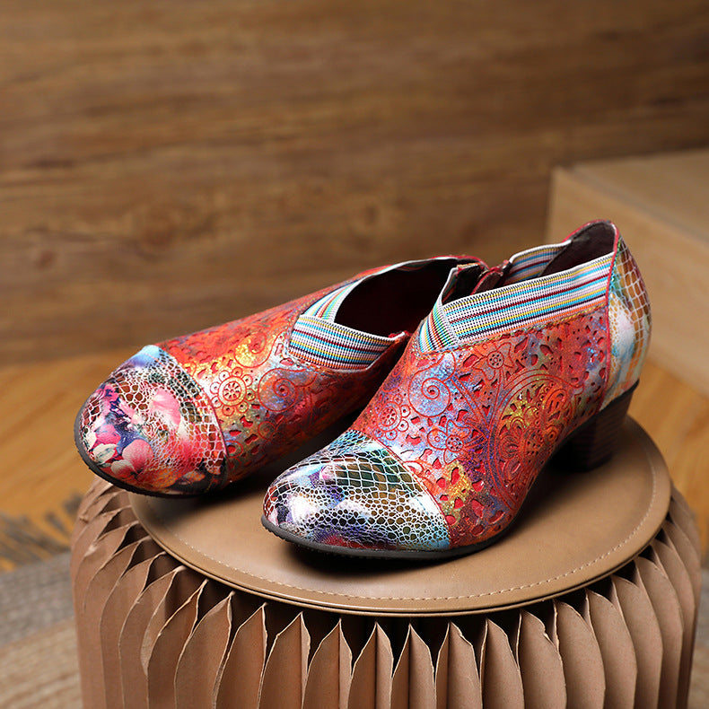 Handmade Colorful Cozy Pumps