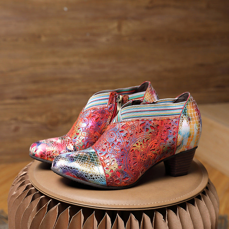 Handmade Colorful Cozy Pumps