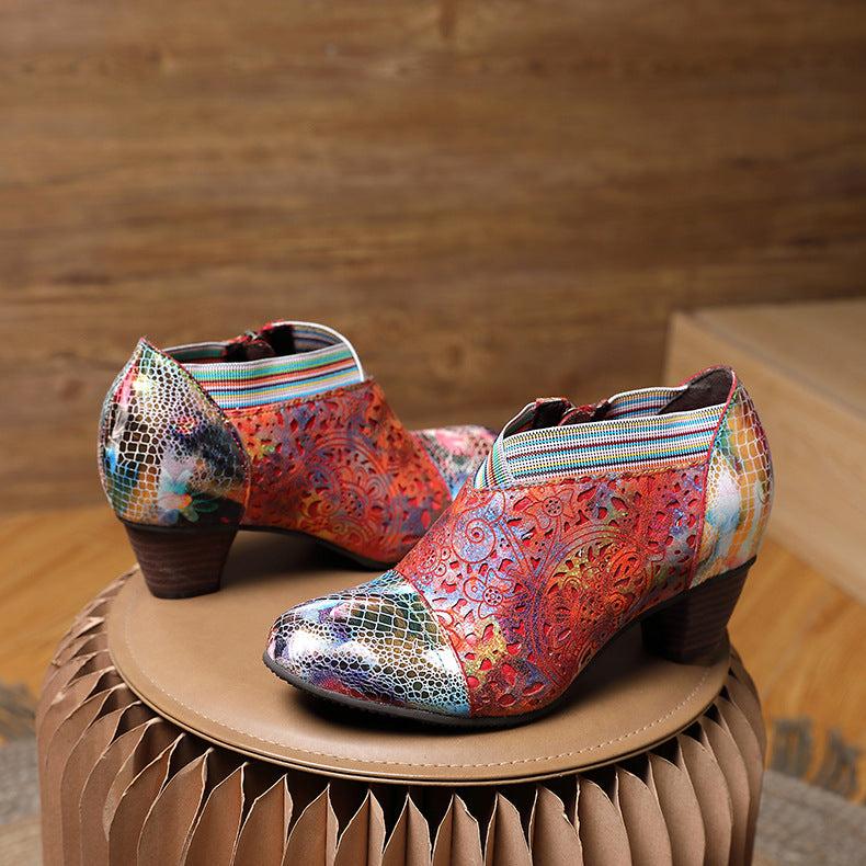Handmade Colorful Cozy Pumps