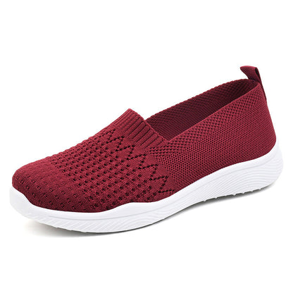 Ramble Fly Knit Soft Walking Shoes With Hollow Out