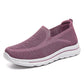 Round Toe Slip On Knitted Walking Shoes