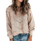 Women's Crochet Knit Pullover Sweaters
