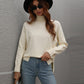 Solid Color Turtleneck Sweater