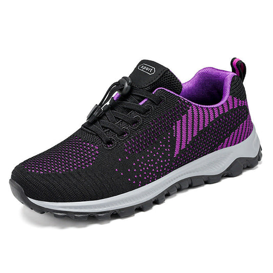 Travel Comfort Fly Knit Running Shoes For Mom