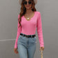 Women's V-neck Tight Jumper Sweater