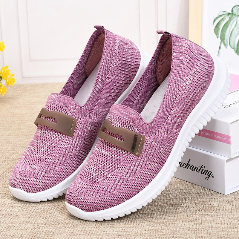 Women's Casual Soft Sole Flying Knit Shoes