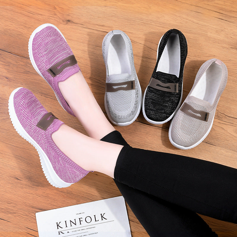 Women's Casual Soft Sole Flying Knit Shoes